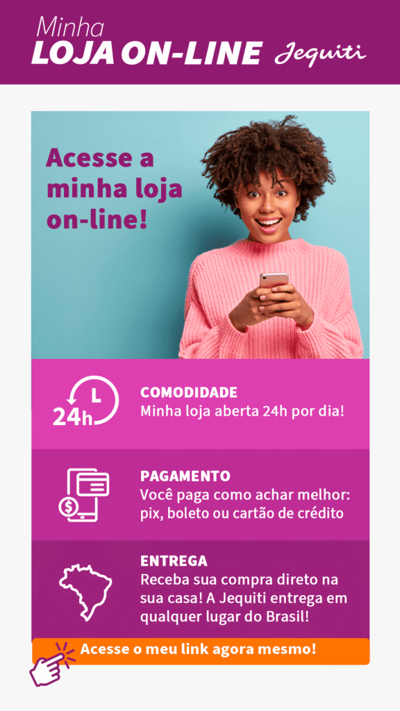Card da minha on-line Jequiti. Os melhores perfumes Jequiti você encontra aqui.